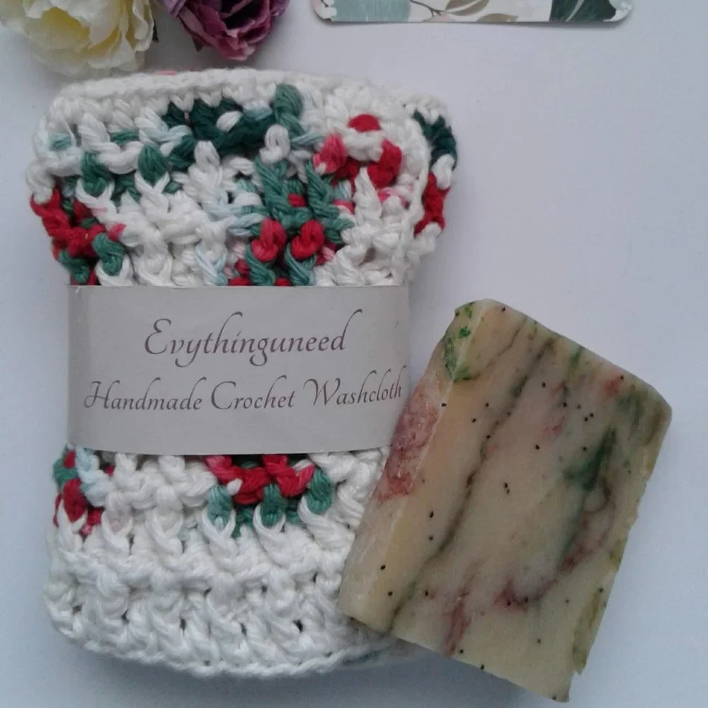 Handmade Crochet Wash Cloth Square